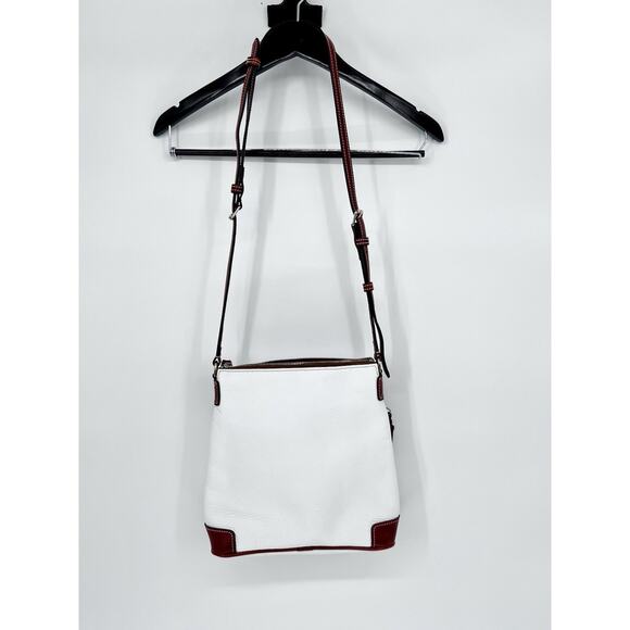 Dooney & Bourke Pebble Leather Crossbody White Handbag Purse Designer Classic - Picture 13 of 16
